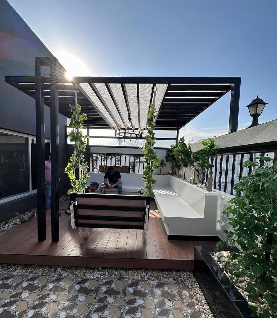 تصميم وتنفيذ الجلسات الخارجية — تنسيق حدائق